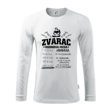 Hodinová mzda zvárač
