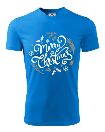Merry christmas - nápis guľatý