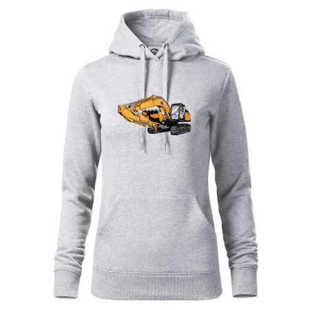Žltý bager z boku