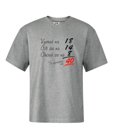 Vyzerá, cíti sa, chová sa - 40 rokov