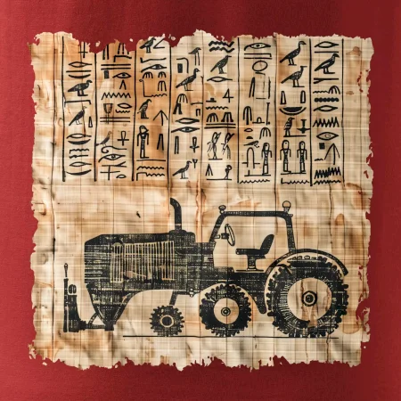 Egyptské hieroglyfy traktor