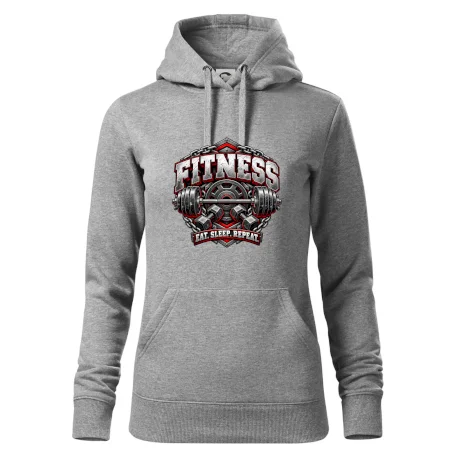 Fitness činka a závažia eat sleep repeat