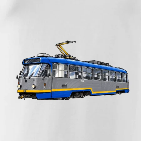 T3R SLF modrošedá kresba fixem