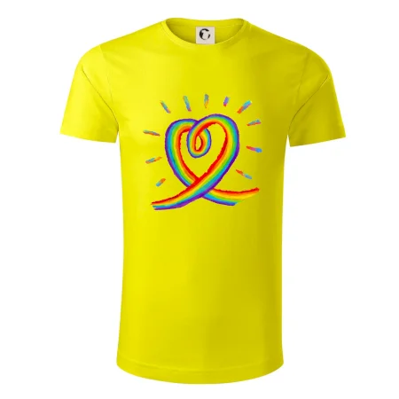 Srdce pride dúha kreslená