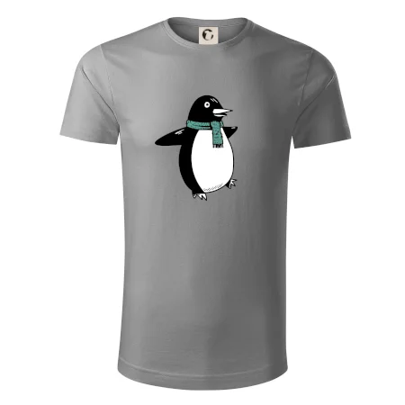 Tučniak so zeleným šálom