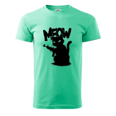 Meow mačka so zbraňou