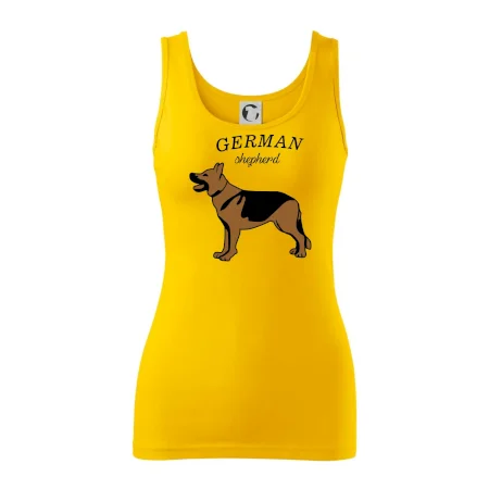 Nemecký ovčiak - hnedý s nápisom