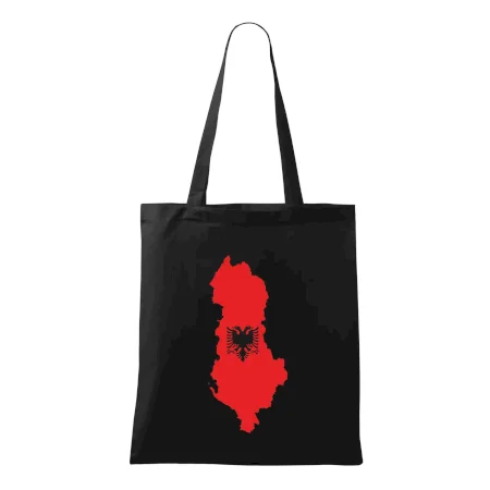 Albánsko mapa a znak