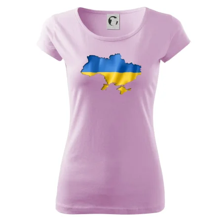 Ukrajina vlajka mapa