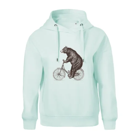 Medveď na bicykli