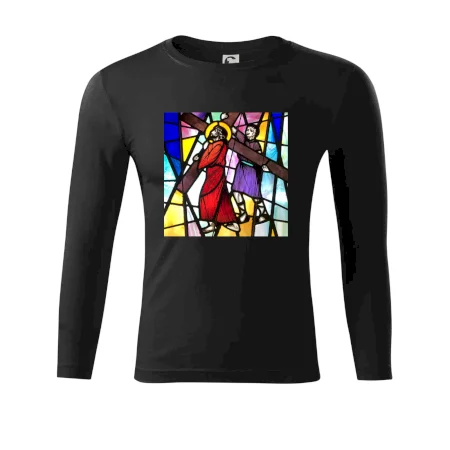 Vitráž - Ježiš a kríž