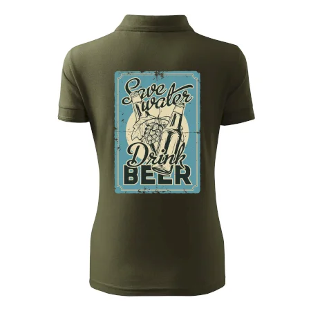 Save water drink beer poster