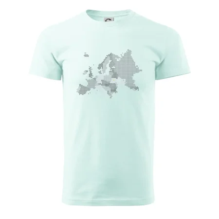 Mapa Európy - srdce v Ukrajine