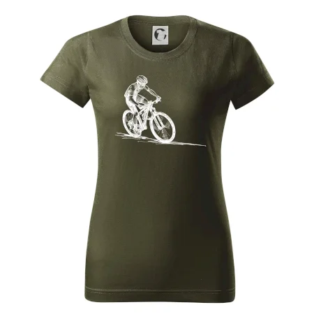 MTB kreslený cyklista