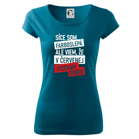 Síce som farboslepá, ale viem, že v červenej vyzerám dobre