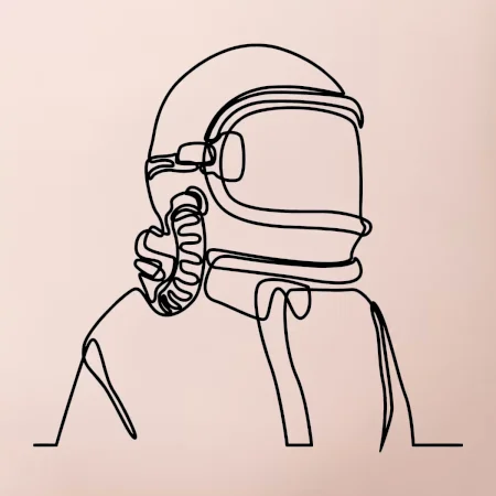 Astronaut jedným ťahom