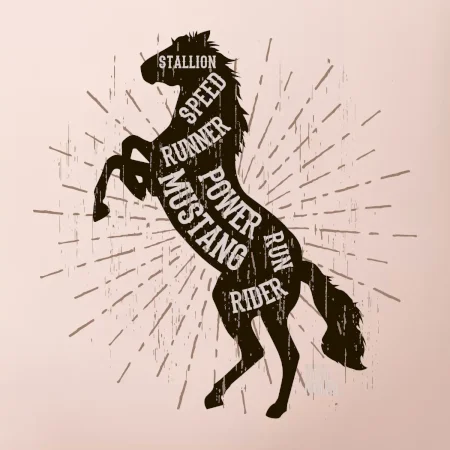 Horse mustang