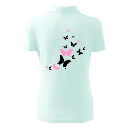 Motýle ružovo čierni