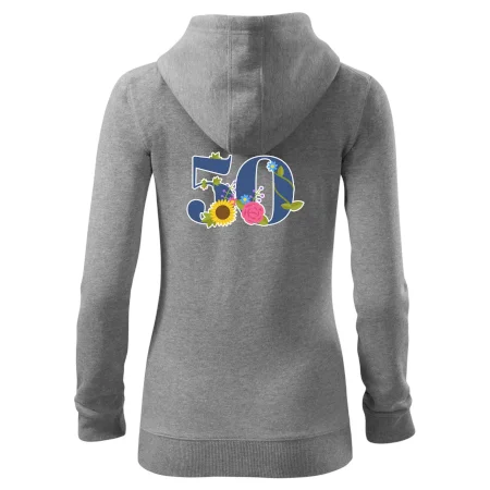 Kvetinové číslo kreslené - 50