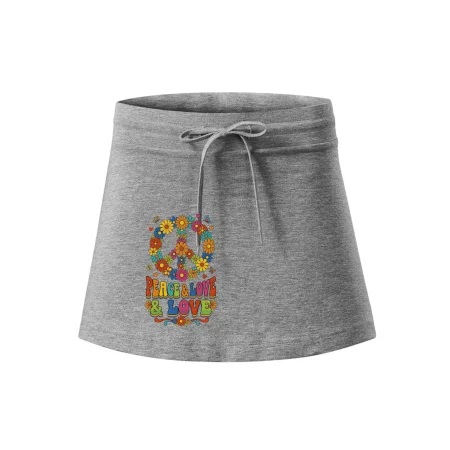 Peace and love - na výšku s květy