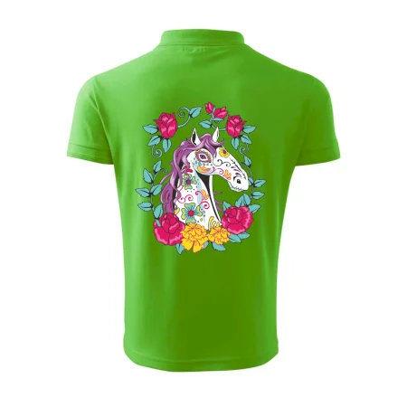 Kôň farebný s kvetinami