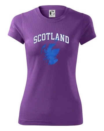 Scotland nápis s mapou