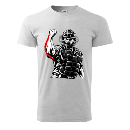 Baseballový rozhodčí signalizuje strike