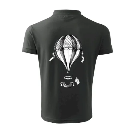 Teplovzdušný balón kreslený