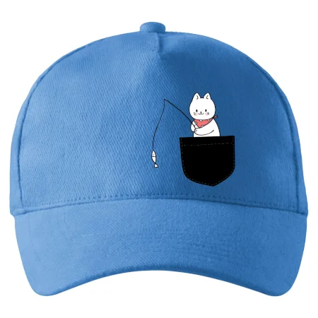 Mačka s rybou vo vrecku