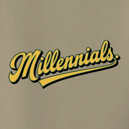 Generace Y - Millennials žlutý nápis