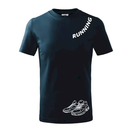 Running nápis šikmo