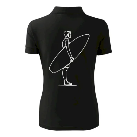 Surfer stojaci jedným ťahom