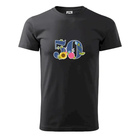 Kvetinové číslo kreslené - 50