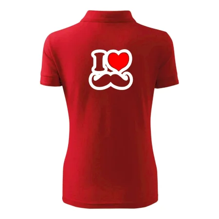 i love mustache - obrys