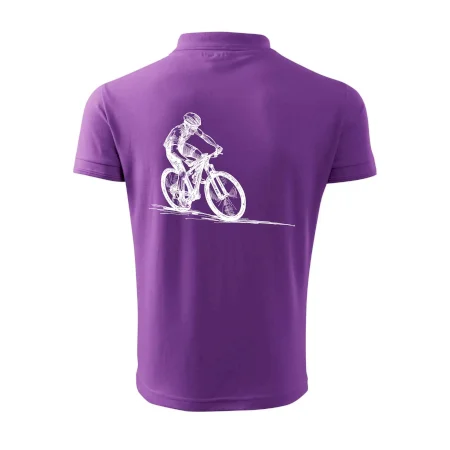 MTB kreslený cyklista
