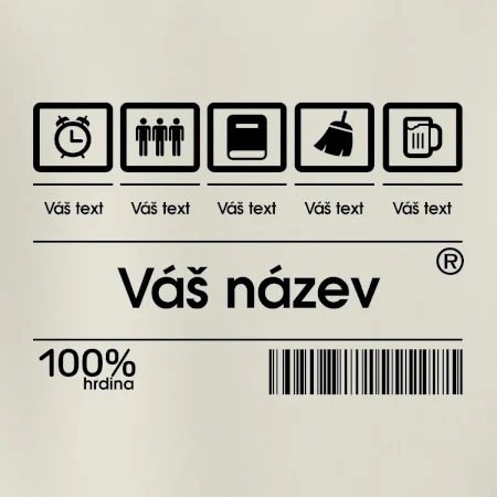 Čárový kód - Vlastní text