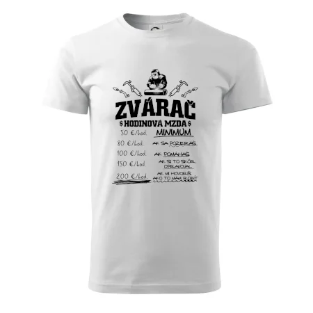 Hodinová mzda zvárač