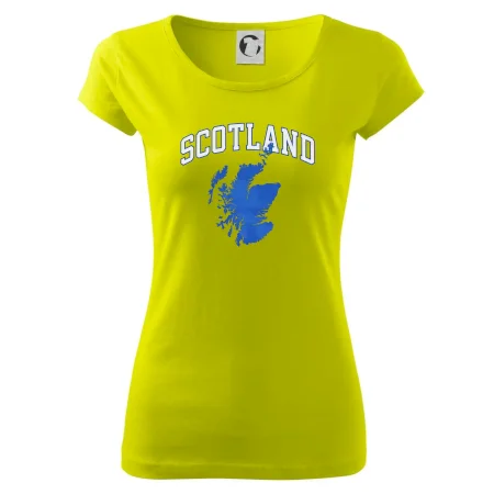 Scotland nápis s mapou