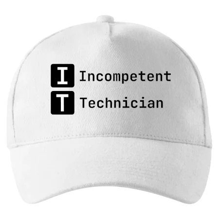 IT Nápis Incompetent Technician