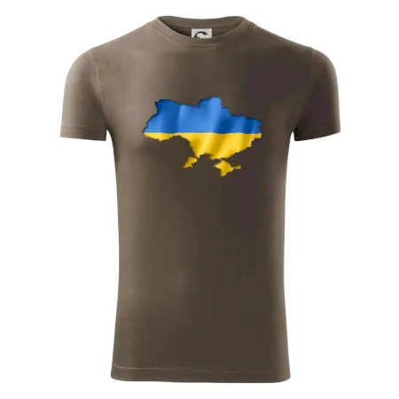 Ukrajina vlajka mapa