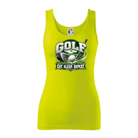 Golfová palica s loptičkou eat sleep repeat