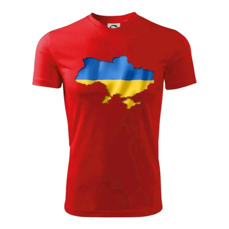 Ukrajina vlajka mapa