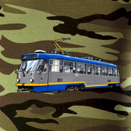 T3R SLF modrošedá kresba fixem