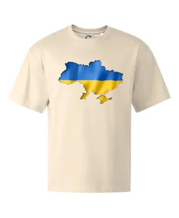 Ukrajina vlajka mapa