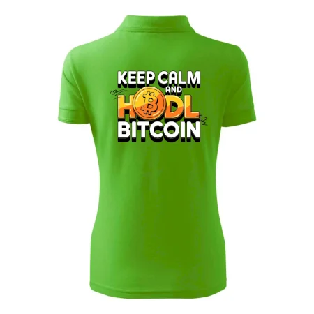 3D nápis Keep Calm and HODL Bitcoin