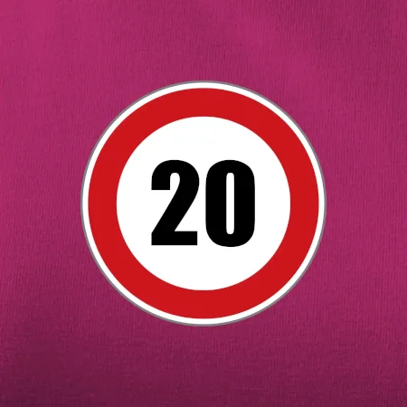 Dopravná značka - obmedzenie rýchlosti 20