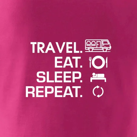Eat sleep travel - Van