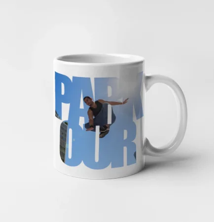 Parkour nápis nebo