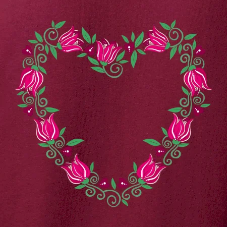 Červené tulipánové srdiečko (Pecka design)