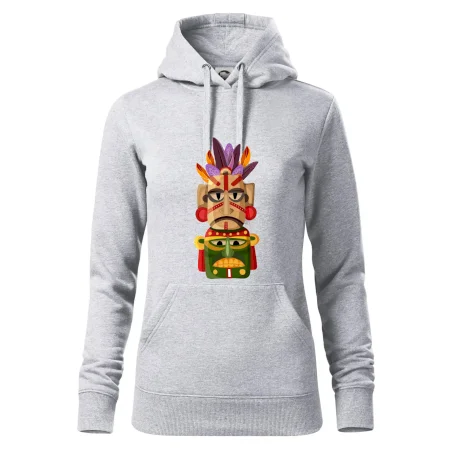 Mayová maska s perím